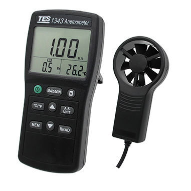 Anemometro a elica - TES-1343 - TES Electrical Electronic Corp. - digitale / portatile