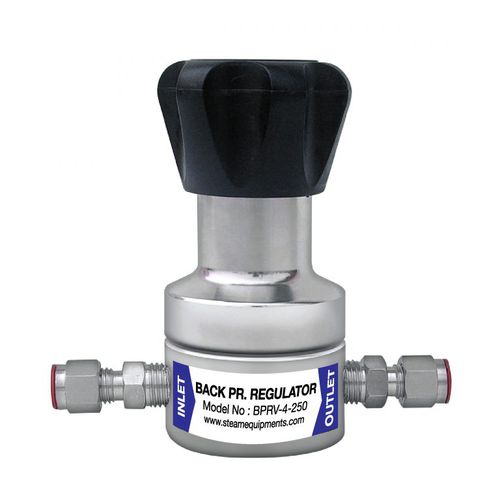 Regolatore di contro-pressione per gas - BPRV - Steam Equipments - a diaframma / in acciaio inossidabile / per strumento analitico