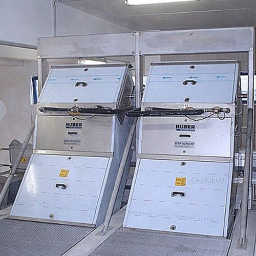 Sgrigliatore a gradini - STEP SCREEN® SSF - Huber Technology - per trattamento delle acque reflue / fine