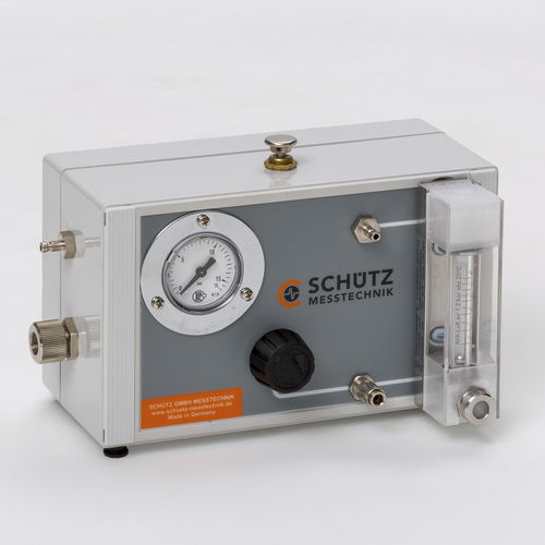 Stazione di prova di sensibilità al flusso - PS 103 - Schütz GmbH Messtechnik - semiautomatica / per rilevatore di gas