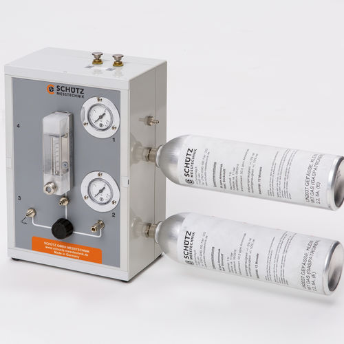 Stazione di prova di sensibilità al flusso - PS 203 - Schütz GmbH Messtechnik - semiautomatica / per rilevatore di gas
