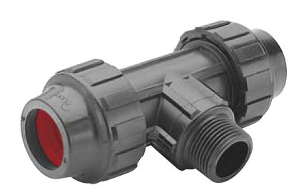 Raccordo idraulico - 3/4" - STP GROUP - ad avvitamento / a T / in plastica
