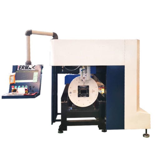 Macchina da taglio laser - JG62-Q250F - ERMAK CNC MACHINES (NANTONG) CO LTD - per metallo / per tubi / eccentrica