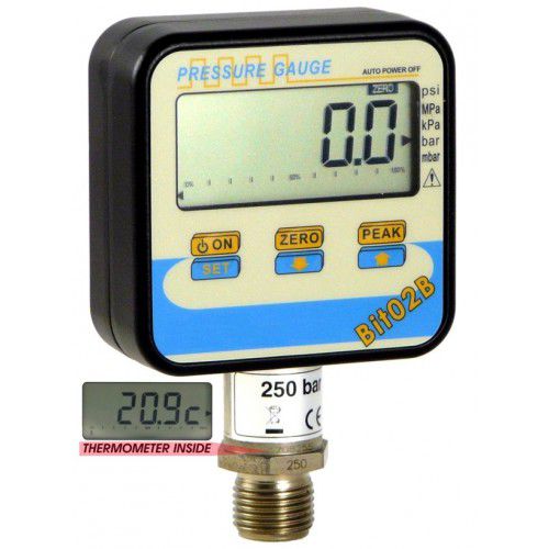 Manometro differenziale - SM-BIT02B - SENSEL MEASUREMENT - digitale / filettato / in acciaio inossidabile