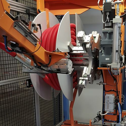 Avvolgitrice/bobinatrice di bobina - EDI32 - MECASOFT - per tubi flessibili / automatica / non specificato