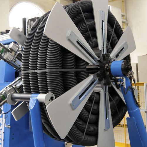 Avvolgitrice/bobinatrice di bobina - EDS110 - MECASOFT - per tubi flessibili / automatica / non specificato