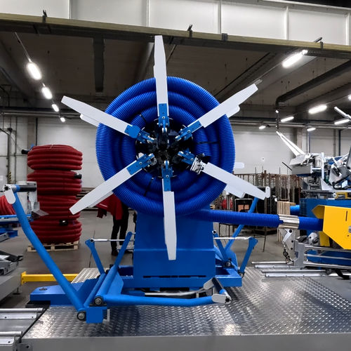 Bobinatrice di bobina - ED160x3_DC_EF - MECASOFT - per tubi / automatica / con apparecchio di misura della lunghezza