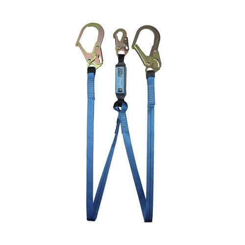 Cordino con assorbitore di energia a corda - SHOCKER Y 180 HSHS ANSI - IRUDEK 2000 S.L. - doppio / con assorbitore di chock