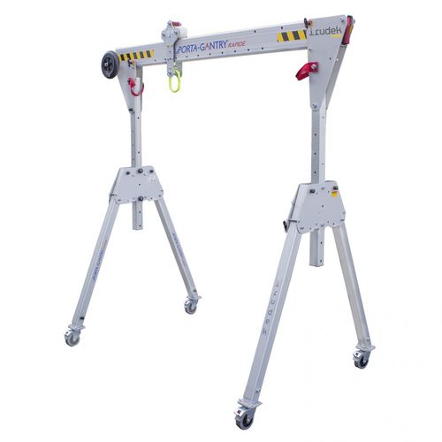 Gru a cavalletto con rotelle - SEKURALT PORTA-GANTRY series - IRUDEK 2000 S.L. - per opere di ingegneria civile / ad altezza regolabile / leggera