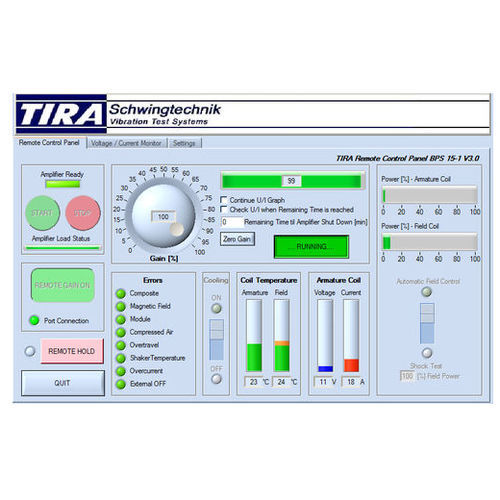 Software di test delle vibrazioni - TIRA GmbH - di interfaccia / di supervisione / di regolazione