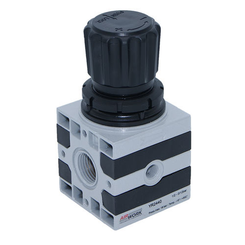 Regolatore e riduttore di pressione per aria - YR series - A&T Fluid solutions - a molla / in alluminio / industriale