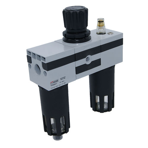 Filtro regolatore lubrificatore ad aria - YT series - A&T Fluid solutions - a cartuccia / in alluminio / modulare