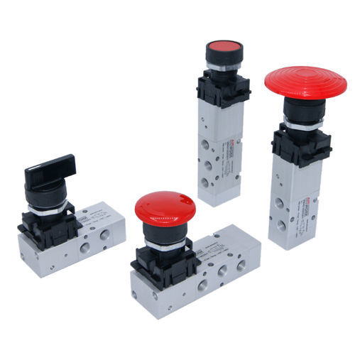 Distributore pneumatico a cassetto - AP series - A&T Fluid solutions - con azionamento manuale / a 3/2 vie / a 5/2 vie