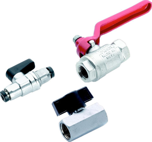 Valvola a sfera - BV0 series - A&T Fluid solutions - manuale / per olio / in miniatura