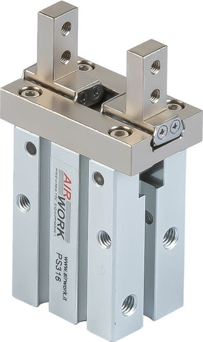 Pinza di presa con guida lineare - PS series - A&T Fluid solutions - pneumatica / parallela / a 2 griffe