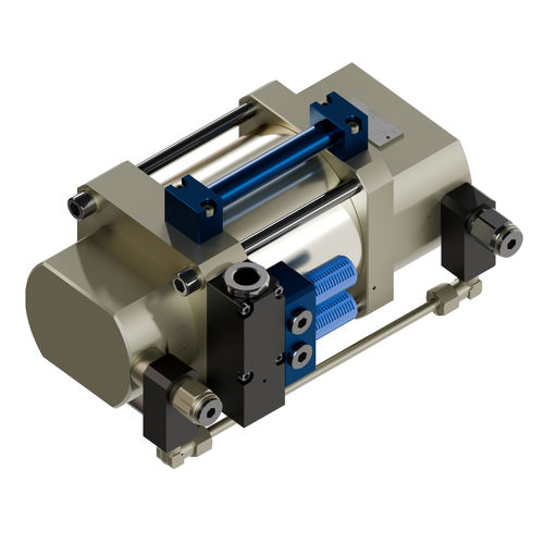 Pompa idraulica azionata ad aria - HP series - A&T Fluid solutions - a pistone / in acciaio / per movimentazione
