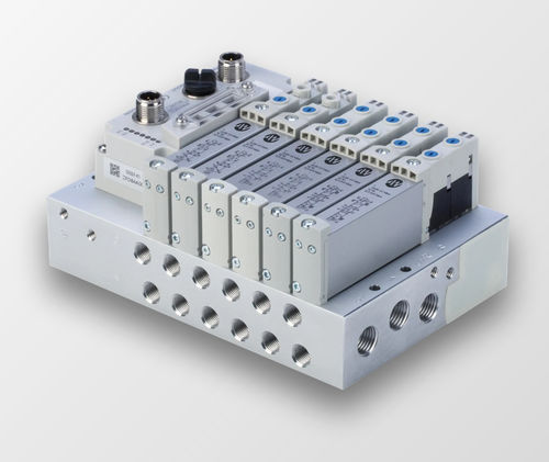 Isola di distribuzione a cassetto - VJ - A&T Fluid solutions - ad azionamento pneumatico / a 5/2 vie / a 5/3 vie