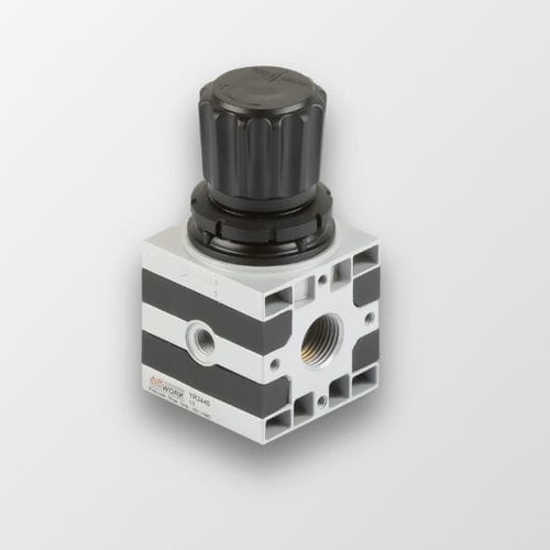 Regolatore e riduttore di pressione per aria - YR series - A&T Fluid solutions - a molla / in alluminio / industriale