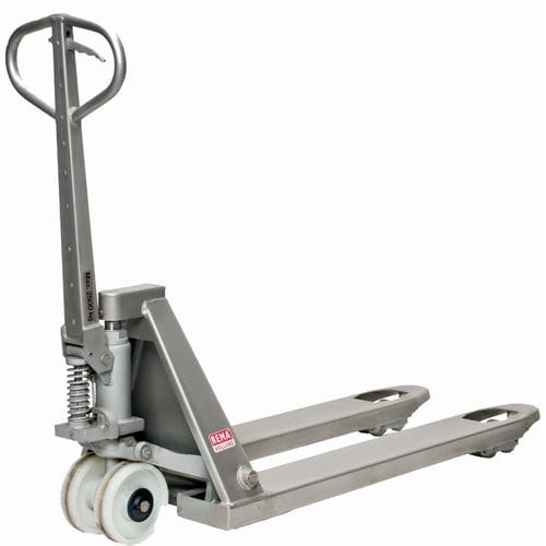 Transpallet manuale - HPTR 449 TR/3 - REMA Hollande B.V. - idraulico / in acciaio inossidabile / per l'industria agroalimentare
