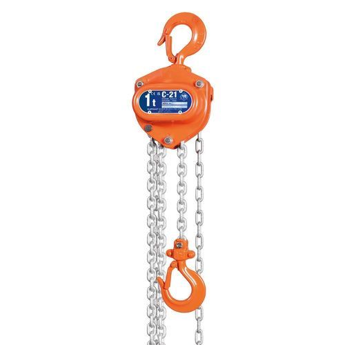 Paranco a catena manuale - ELEPHANT C21 - REMA Hoisting & Lifting - compatto / per movimentazione / leggero