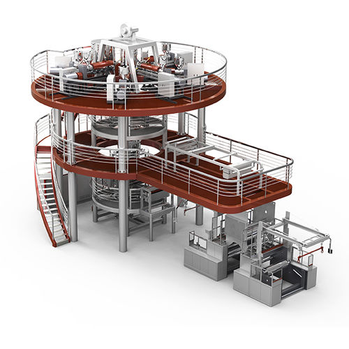 Linea di estrusione 7 strati - MX7B-1200Q-S - Jinming Machinery (Guangdong) Co., Ltd. - con raffreddamento ad acqua / film soffiato / di pellicole di plastica