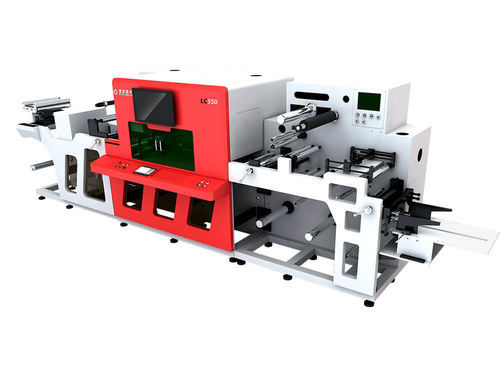 Sistema di taglio laser - LC350 - Golden Laser Co., Ltd - con matrice / per etichette / panno del rullo