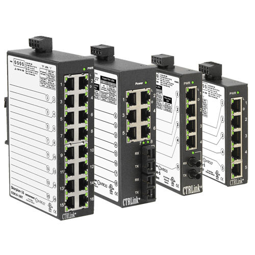 Switch Ethernet non gestibile - EISK Skorpion series - Contemporary Controls GmbH - 5 porte / su guida DIN / compatto