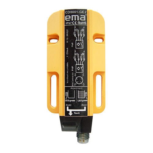 Sensore di prossimità capacitivo - CD0001 - EMA ELECTRONICS LTD. - fotoelettrico / rettangolare / PNP