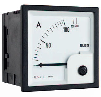 Amperometro analogico - E-line - ELEQ - montato su pannello