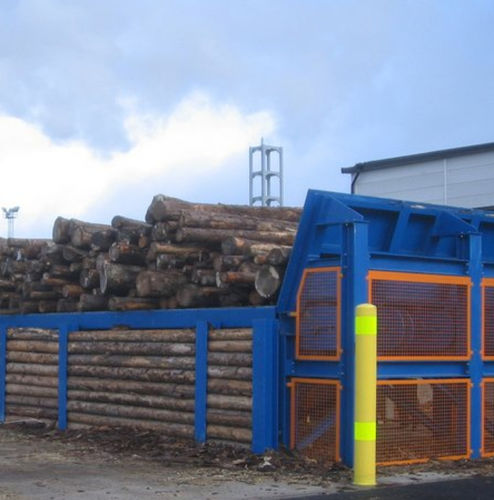 Trasportatore a catena - Dieffenbacher - inclinato / di stoccaggio / per legno