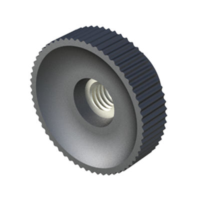 Manopola zigrinata - LHME - ISC PLASTIC PARTS - arrotondata / in poliammide / di acciaio