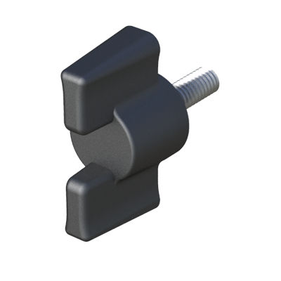 Manopola filettata - LHMB - ISC PLASTIC PARTS - a farfalla / in poliammide / di acciaio