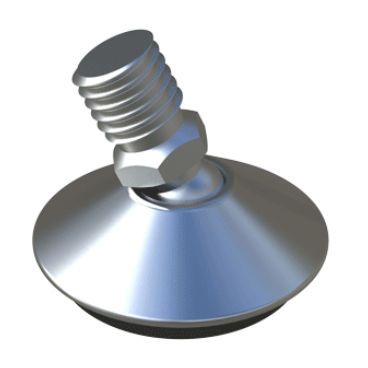 Piede di macchina - MFDD - ISC PLASTIC PARTS - in polipropilene / in acciaio / regolabile