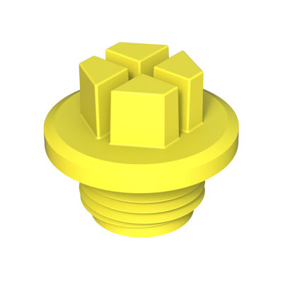 Tappo esagonale - DT - ISC PLASTIC PARTS - filettato / in plastica / di tenuta