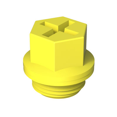 Tappo esagonale - DTRO - ISC PLASTIC PARTS - filettato / in plastica / di protezione