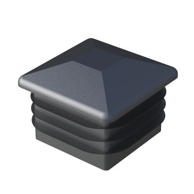 Tappo quadrato - LES - ISC PLASTIC PARTS - rettangolare / ad alette / maschio