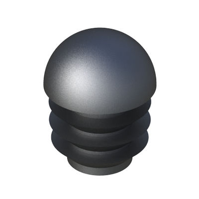 Tappo rotondo - LGLR - ISC PLASTIC PARTS - ad alette / maschio / in polietilene a bassa densità LDPE