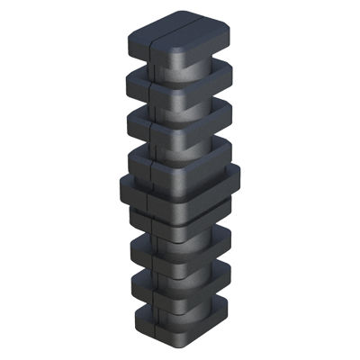 Connettore per tubi quadrato - SAIAA - ISC PLASTIC PARTS - in acciaio