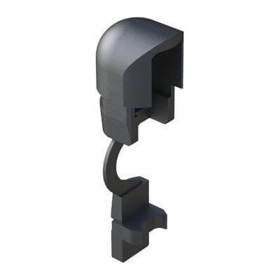 Anello antitrazione rettangolare - MPRZA - ISC PLASTIC PARTS - in nylon / da incasso / per cavo