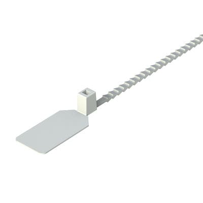 Fascetta stringicavo in poliammide - MBY - ISC PLASTIC PARTS - con portaetichette / riutilizzabile