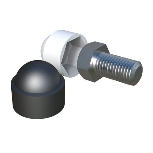 Cappuccio filettato - LBK  - ISC PLASTIC PARTS - esagonale / in polietilene a bassa densità LDPE / di protezione