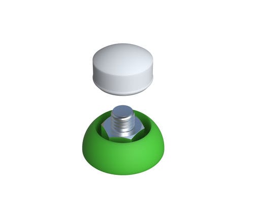 Tappo di sicurezza - IAE - ISC PLASTIC PARTS - rotondo / a pressione / in PP