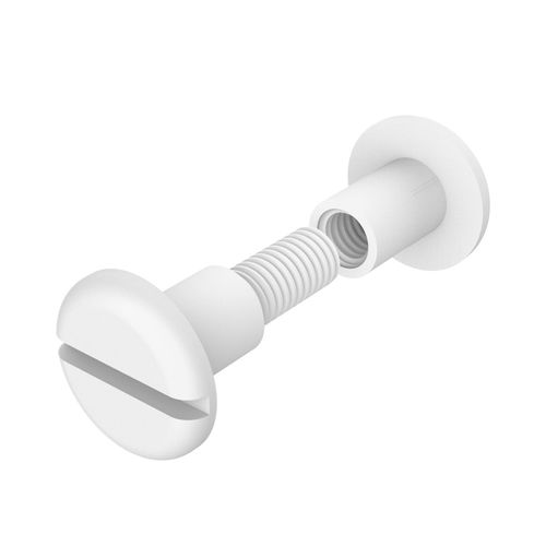 Rivetto a testa bombata - MARGE - ISC PLASTIC PARTS - in nylon / nero / bianco