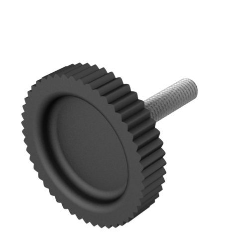 Manopola zigrinata - AKKM - ISC PLASTIC PARTS - arrotondata / in polipropilene / in PP