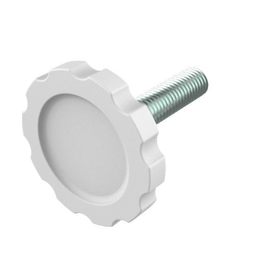 Manopola zigrinata - YAI - ISC PLASTIC PARTS - arrotondata / in nylon / in acciaio inossidabile