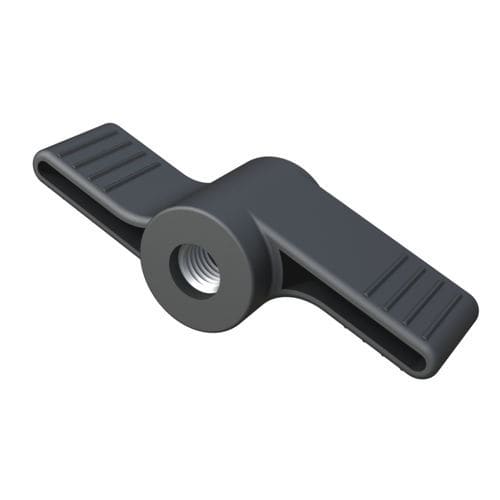 Manopola filettata - BAEPA - ISC PLASTIC PARTS - a farfalla / in nylon / in acciaio