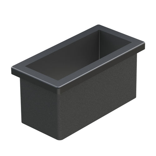 Inserto filettato - LFM  - ISC PLASTIC PARTS - in polietilene / in polietilene a bassa densità LDPE / rettangolare
