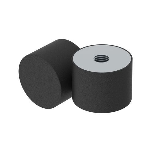 Supporto antivibrazione cilindrico - LSDE - ISC PLASTIC PARTS - in acciaio galvanizzato / in elastomero / in acciaio inossidabile