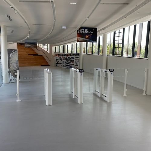 Varco motorizzato per controllo accessi - PASO-Evo type SL - Ollagnier SCA - rotante / a scorrimento / per edificio ad uso pubblico