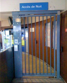 Porta pedonale - PAN - Ollagnier SCA - in acciaio / da esterno / di accesso notturno